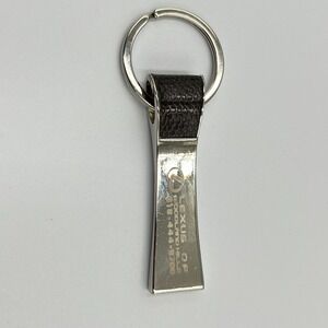 Lexus of Woodland Hills Executive Keychain Silver Tone Faux Snakeskin Leather
